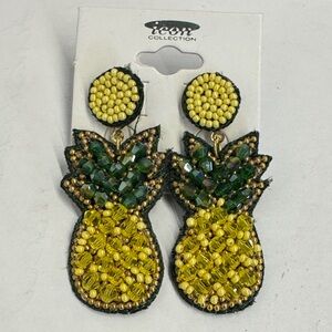 Icon Collection Pineapple Beaded Earrings